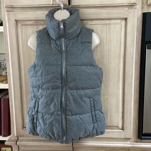 Old Navy puffer vest warm sz XS gray like new